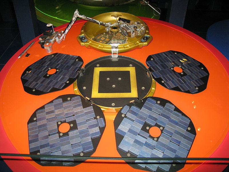 Model of the Beagle 2 lander in the London Science Museum