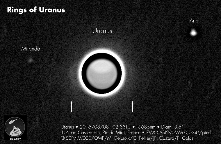 Uranus and ring, 2016-08-08