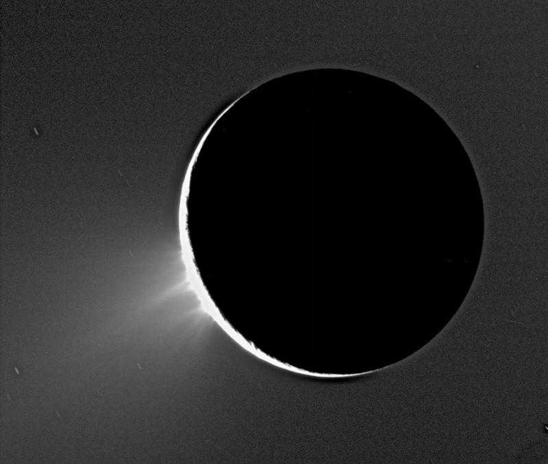 Eruptions from the South Pole of Enceladus ©NASA