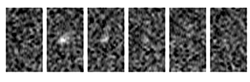 Figure 1. Still frames from video of lunar impact flash