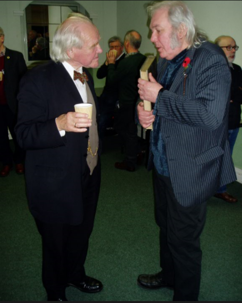 Dr Allan Chapman and Bob Marriott in discussion
