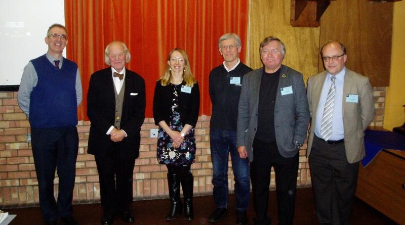 The speakers and section director: Mike Frost, Allan Chapman, Louise Devoy, Mark Edwards, Kevin Kilburn and Kenelm England (image Lee Macdonald).