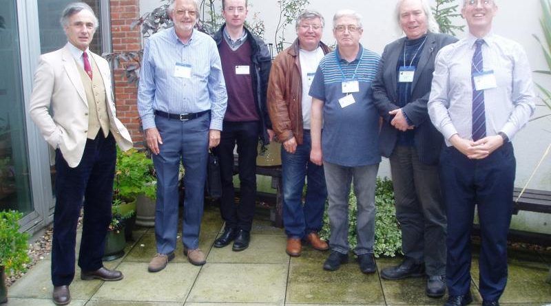 The speakers and organisers - Christopher Taylor, Bill Leatherbarrow, Lee Macdonald, Kevin Kilburn, Gerard Gilligan, Bob Marriott and Mike Frost (image David Forshaw).