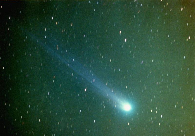 A bright naked eye comet (Image courtesy Peter Anderson).