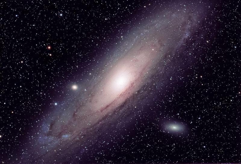 The galaxy M31 in Andromeda (Image courtesy Callum Scott Wingrove).