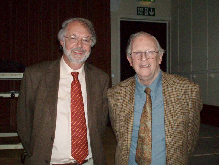 Ron Maddison (R) and Bill Leatherbarrow, Keele, 2012.