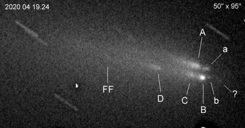 Figure 6. 2020 Apr 19.24. 2.0m ƒ/10 Ritchey–Chrétien (Faulkes Telescope North, Haleakala, Hawaii); 12×20s. By Richard Miles