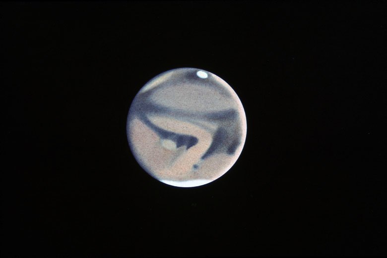 Figure 4. A colour sketch of Mars during its 1973 opposition by Paul Doherty.