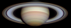 Saturn  imaged on 2020 April 27 at 19:12 UT by Mark Lonsdale.