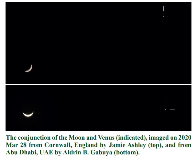 Moon and Venus conjunction