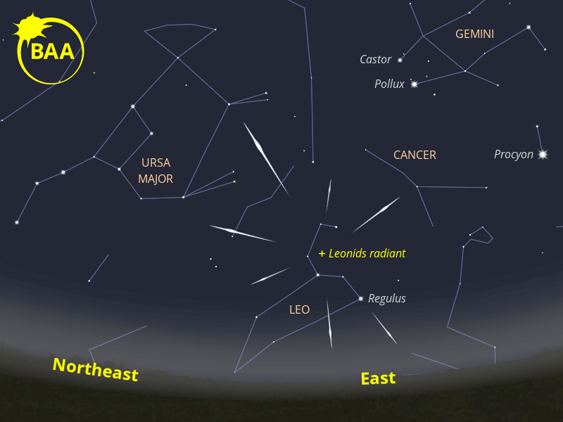 Meteors and peak-a-boo Venus: the night sky in November - UK Space