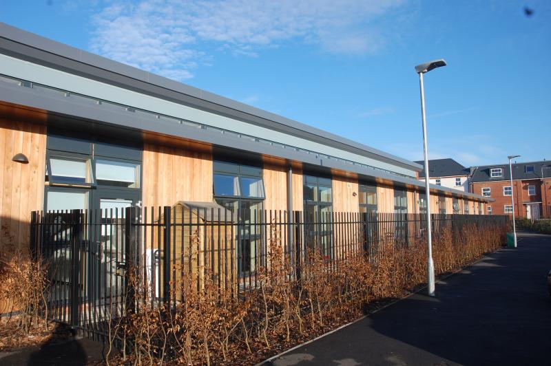 The rear of the school, showing the different fittings. (Courtesy of Melanie Capper, Cranborne Chase AONB.)