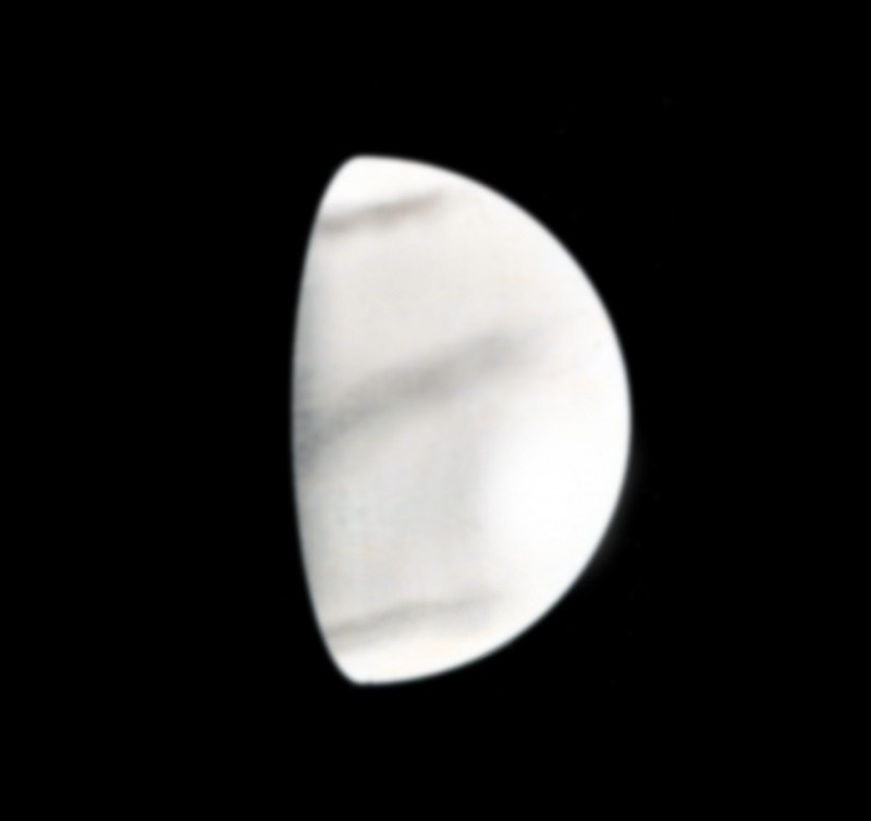 Figure 6. An amateur observation of Venus made on September 21st 2020 with a 203mm telescope. Image courtesy Paul Abel.