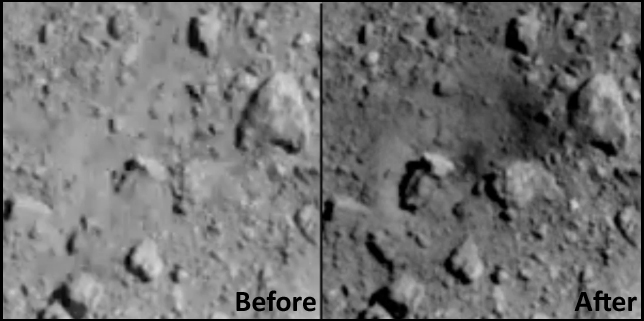 Figure 2. Sample-return capsule and parachute, as found near Woomera, Australia. (JAXA)