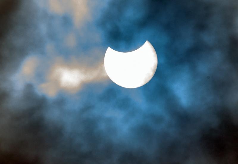 The solar eclipse of 2021 Jun 10, which was partial for observers in the UK. This image was taken by Pauline Phillips, Newbury.
