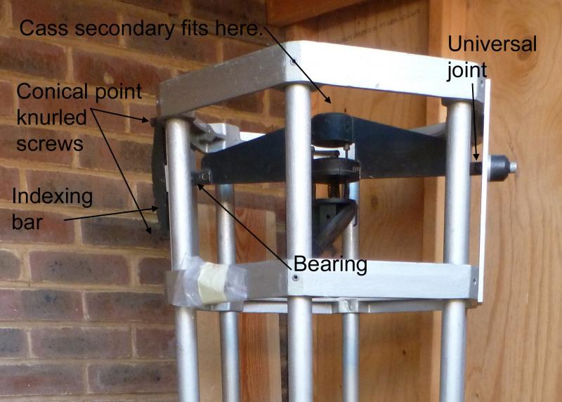 AE telescope top end, with the rotating secondary mirror. Alan Snook