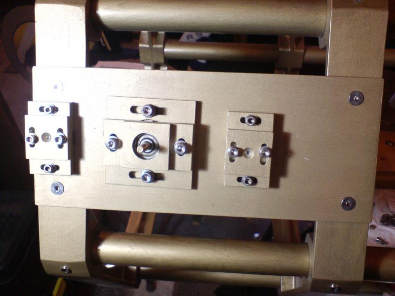 Side of AE tube, showing the axis and locating plates for the indexing bar. Alan Snook