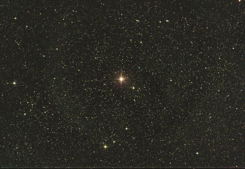 RS Oph on 2021 Aug 13. Sky-Watcher Quattro 200mm Newtonian, ƒ/4 and ZWO ASI 294MC-Pro. Exposure 14min. (Mazin Younis)