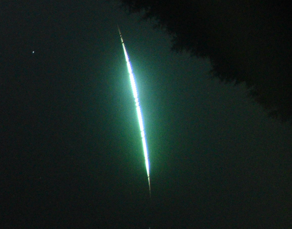 As seen from Knighton in Pows - credit UK Fireball Network