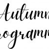 Autumn Programe