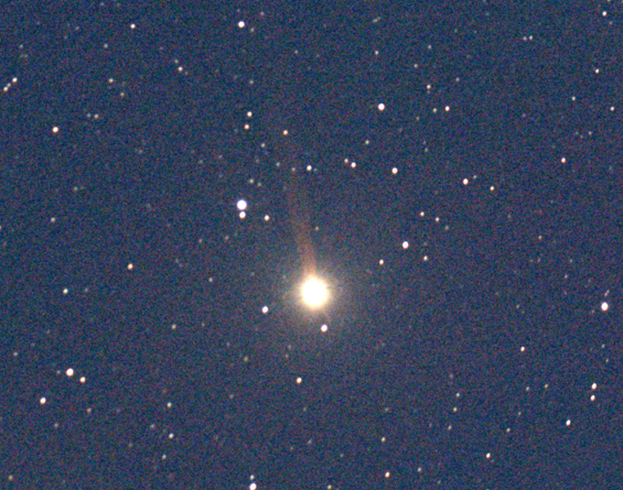 The sodium tail of Mercury, imaged by Nick James.