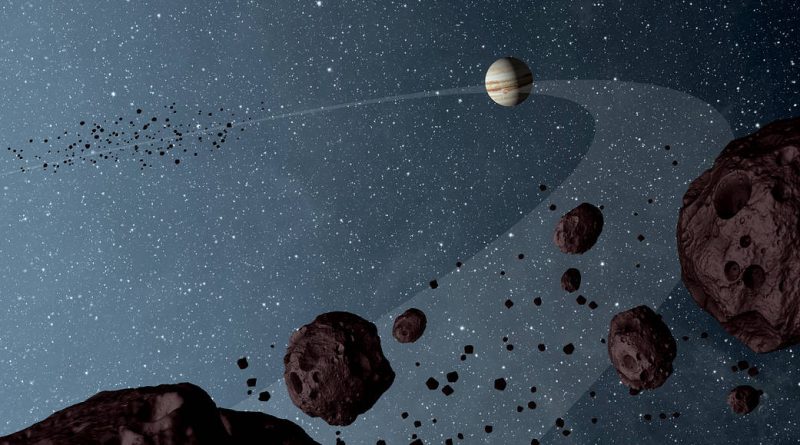 Jovian Trojan asteroids (Artist's Concept)