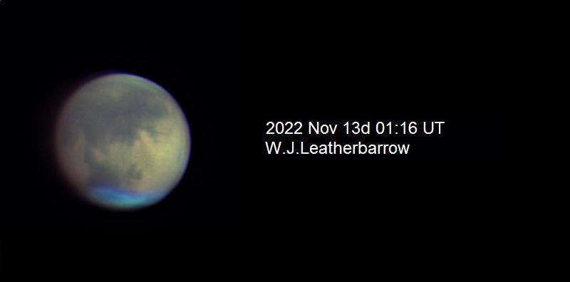 Mars Nov 13 2022 by WJ Leatherbarrow