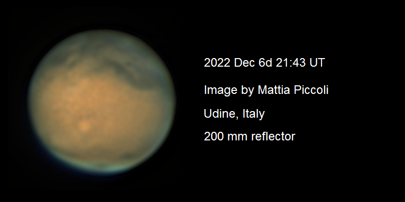 Mars, 6 Dec 2022 by M Piccoli