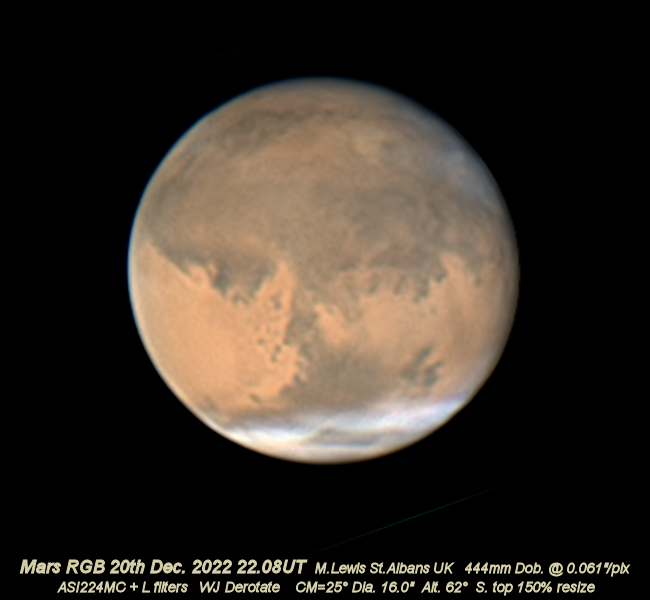 Mars 20 December 2022 by M Lewis