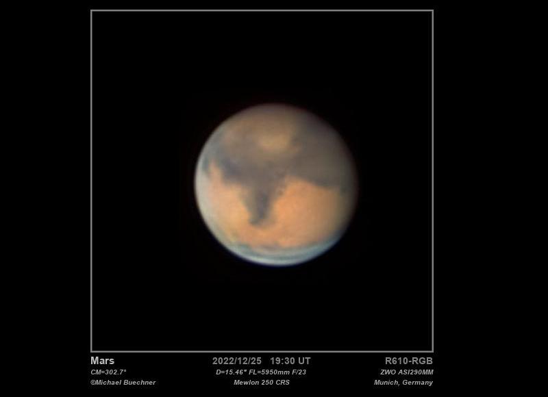 Mars 25 December 2022 by Michael Buechner