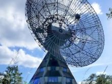 Radio Astronomy Dish at Astropeiler Stockert Observatory