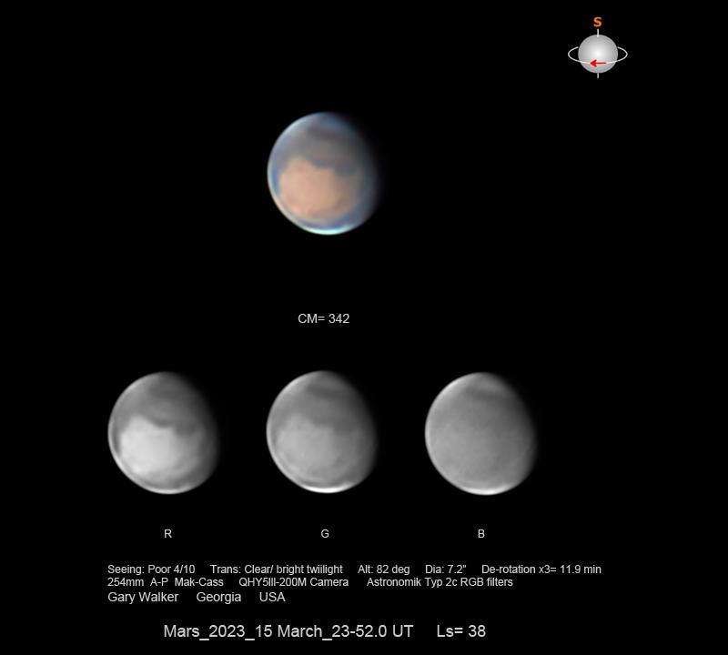 Mars by G Walker 15 March 23 