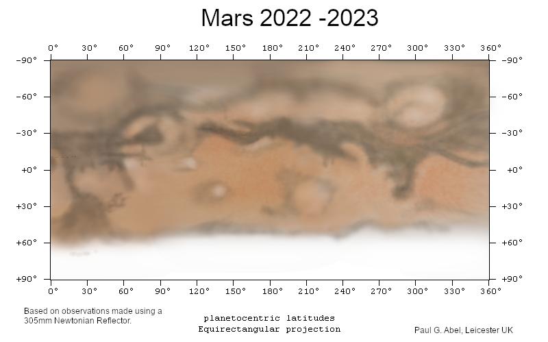 Mars Map 2022-2023 by PG Abel