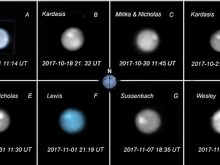 Amateur images of Neptune in 2016 and 2017