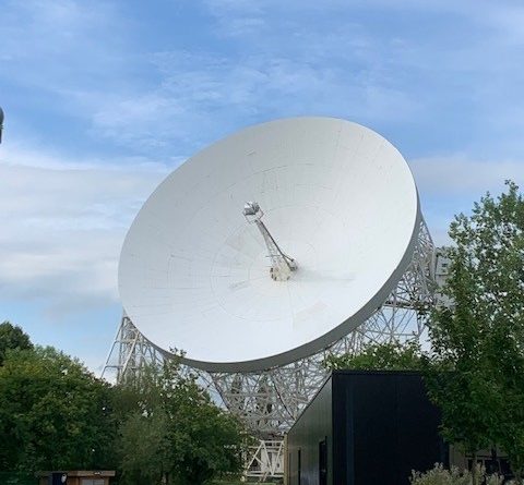 The radio dish of the Lovell Telescope