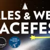 Wales and West Spacefest The logos of Cardif, Bath and Bristol astronomy societies, and a star and rocket